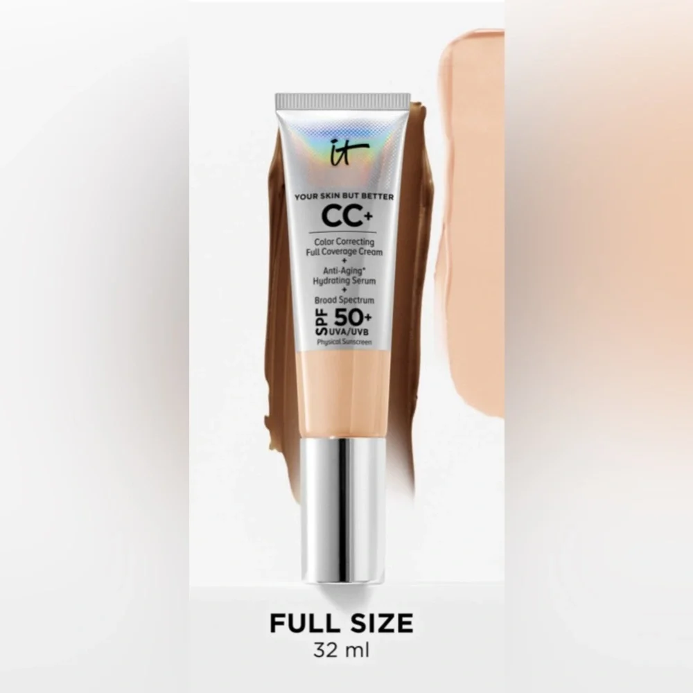 IT Cosmetics CC+ Cream Full-Coverage Foundation With SPF 50+ - Color: Tan -NEW!